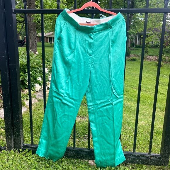 J Crew Straight Leg Essential Luster Crepe Pants NWT - Picture 8 of 9